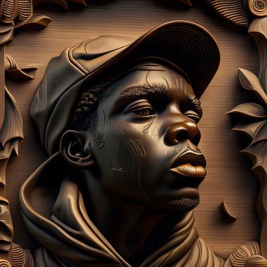 3D model Kehinde Wili American artist (STL)